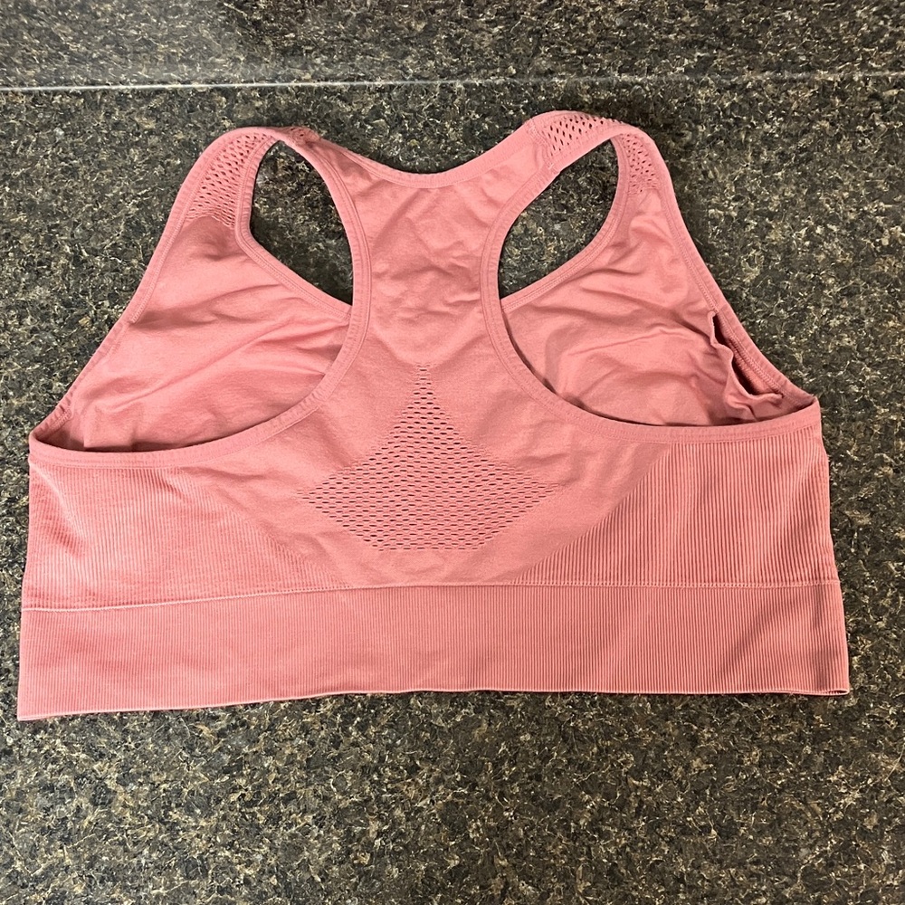 3/$15❤️ under control racer back for large bust sports bra dusty pink 2X - Picture 3 of 5